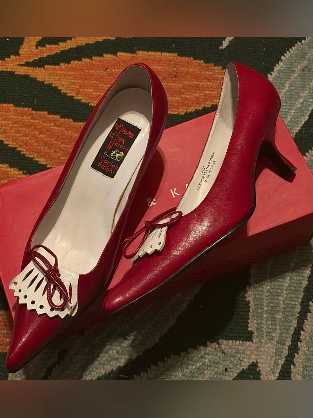 Carlos Falchi sophisticated red